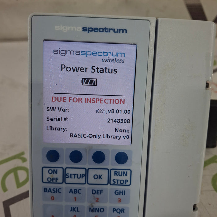Baxter Baxter Sigma Spectrum 8.01.00 w/o Battery Infusion Pump Infusion Pump reLink Medical
