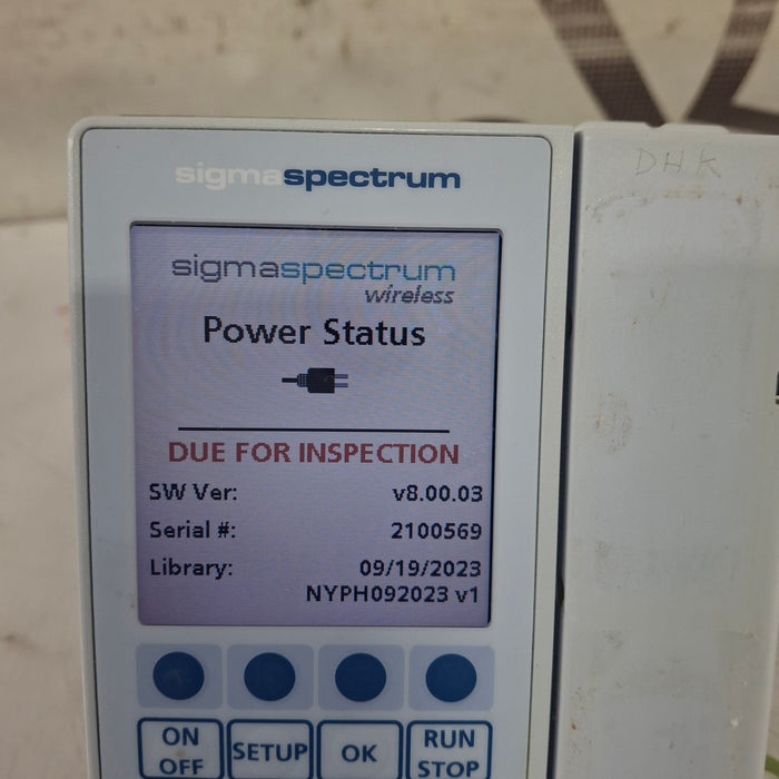 Baxter Sigma Spectrum 8.00.03 w/o Battery Infusion Pump