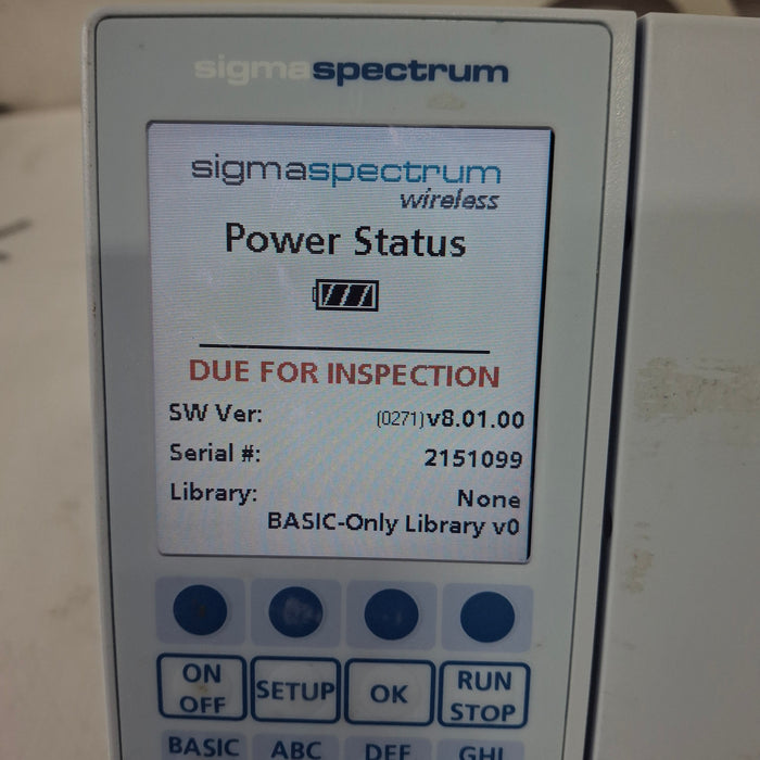 Baxter Baxter Sigma Spectrum 8.01.00 w/o Battery Infusion Pump Infusion Pump reLink Medical