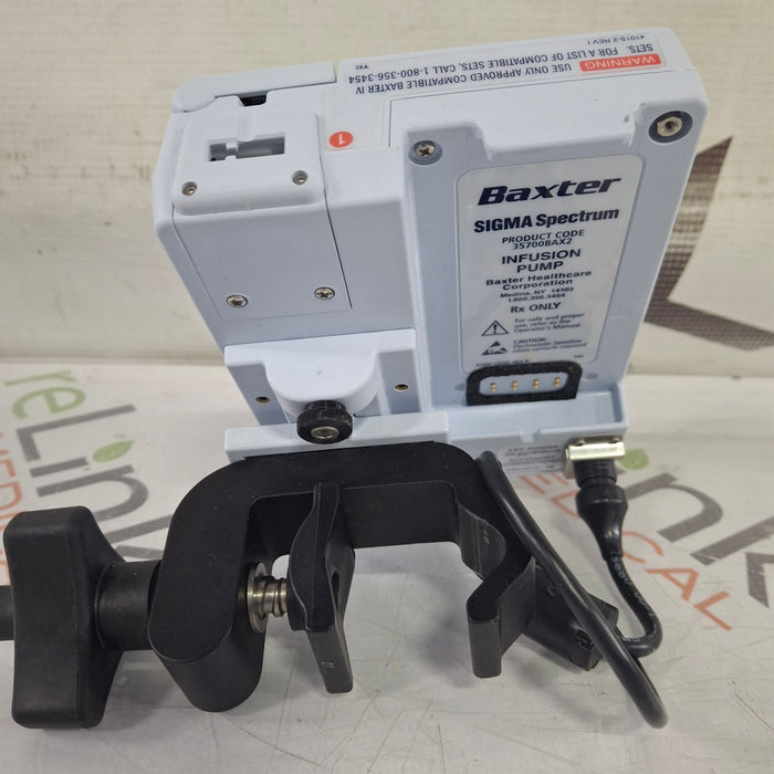 Baxter Baxter Sigma Spectrum 8.01.00 w/o Battery Infusion Pump Infusion Pump reLink Medical