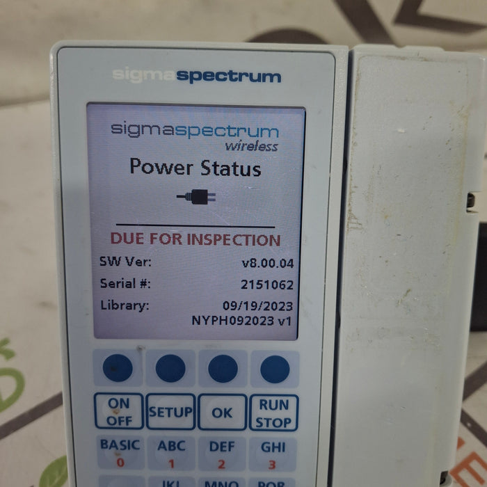 Baxter Sigma Spectrum 8.00.04 w/o Battery Infusion Pump