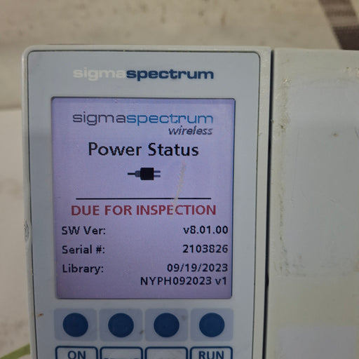 Baxter Baxter Sigma Spectrum 8.01.00 w/o Battery Infusion Pump Infusion Pump reLink Medical
