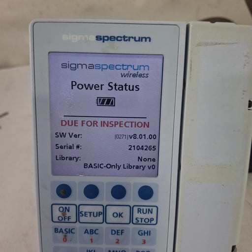 Baxter Baxter Sigma Spectrum 8.01.00 w/o Battery Infusion Pump Infusion Pump reLink Medical