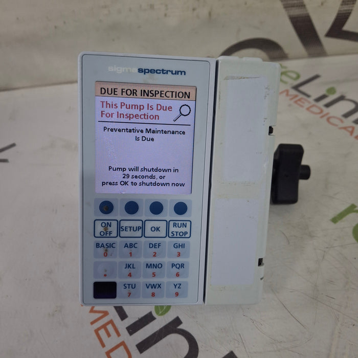 Baxter Baxter Sigma Spectrum 8.01.00 w/o Battery Infusion Pump Infusion Pump reLink Medical