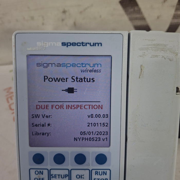 Baxter Sigma Spectrum 8.00.03 w/o Battery Infusion Pump