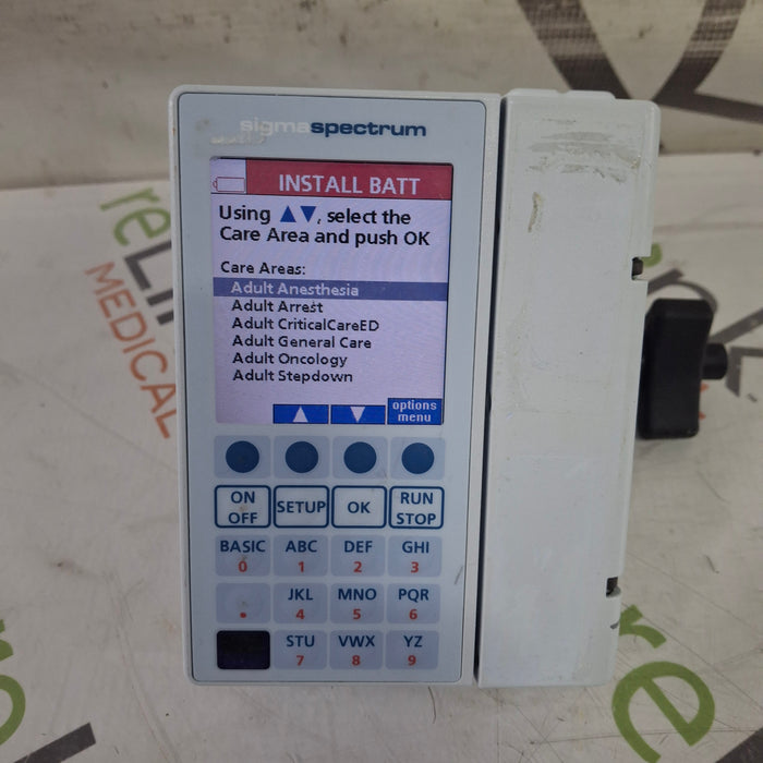 Baxter Sigma Spectrum 8.00.03 w/o Battery Infusion Pump