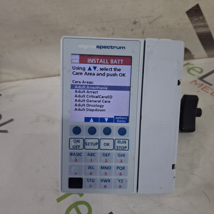 Baxter Baxter Sigma Spectrum 8.01.00 w/o Battery Infusion Pump Infusion Pump reLink Medical