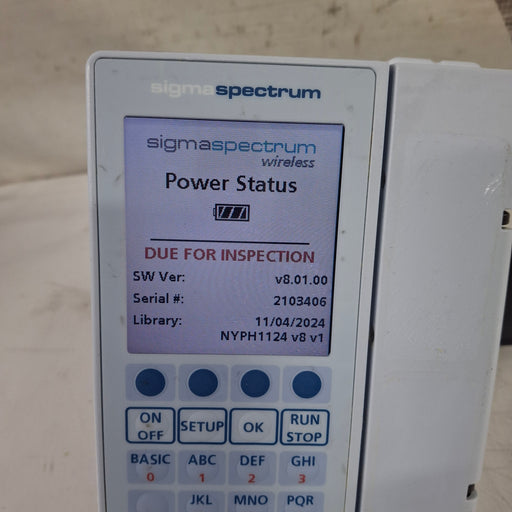 Baxter Baxter Sigma Spectrum 8.01.00 w/o Battery Infusion Pump Infusion Pump reLink Medical