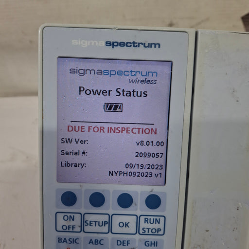 Baxter Baxter Sigma Spectrum 8.01.00 w/o Battery Infusion Pump Infusion Pump reLink Medical