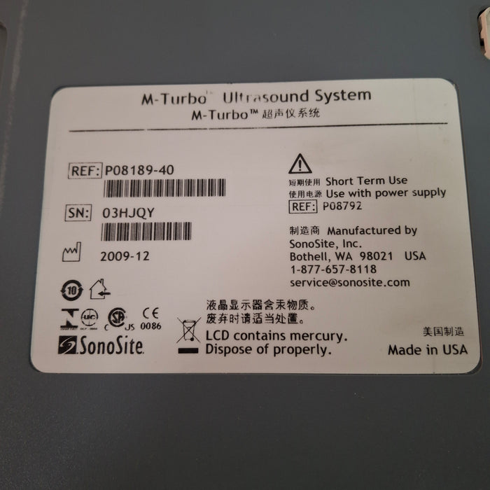Sonosite M-Turbo Ultrasound