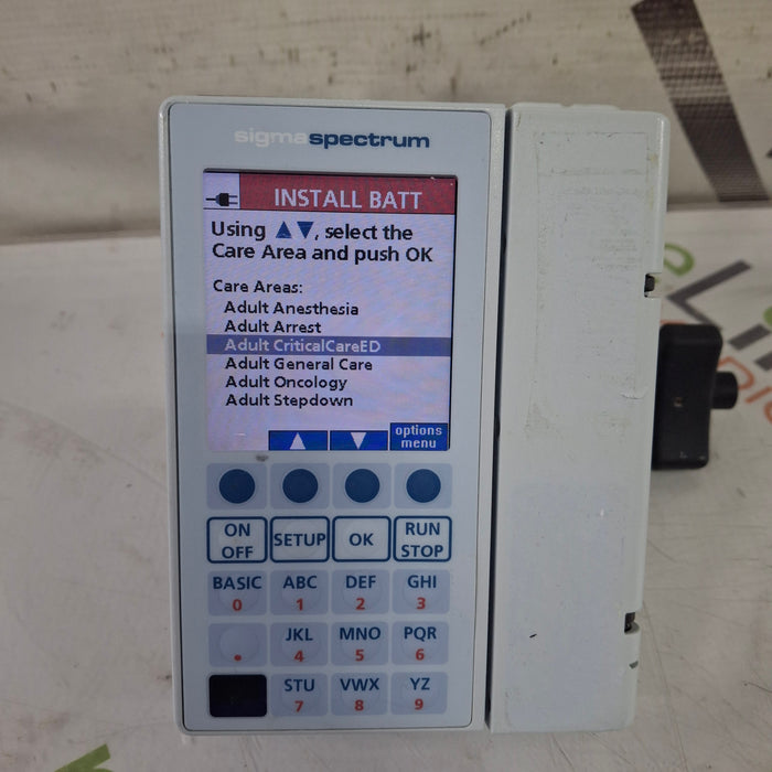 Baxter Sigma Spectrum 8.00.03 w/o Battery Infusion Pump