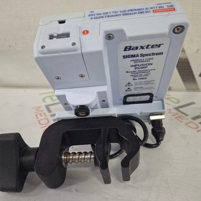 Baxter Baxter Sigma Spectrum 8.01.00 w/o Battery Infusion Pump Infusion Pump reLink Medical