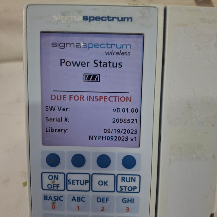 Baxter Baxter Sigma Spectrum 8.01.00 w/o Battery Infusion Pump Infusion Pump reLink Medical