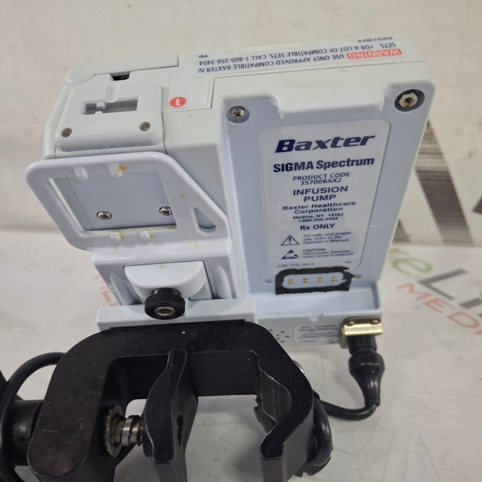 Baxter Baxter Sigma Spectrum 8.01.00 w/o Battery Infusion Pump Infusion Pump reLink Medical