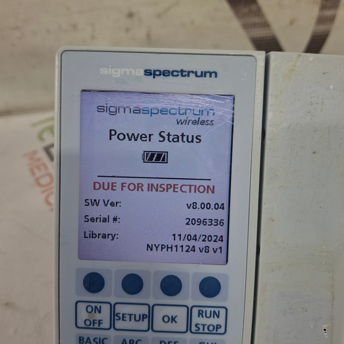 Baxter Sigma Spectrum 8.00.04 w/o Battery Infusion Pump