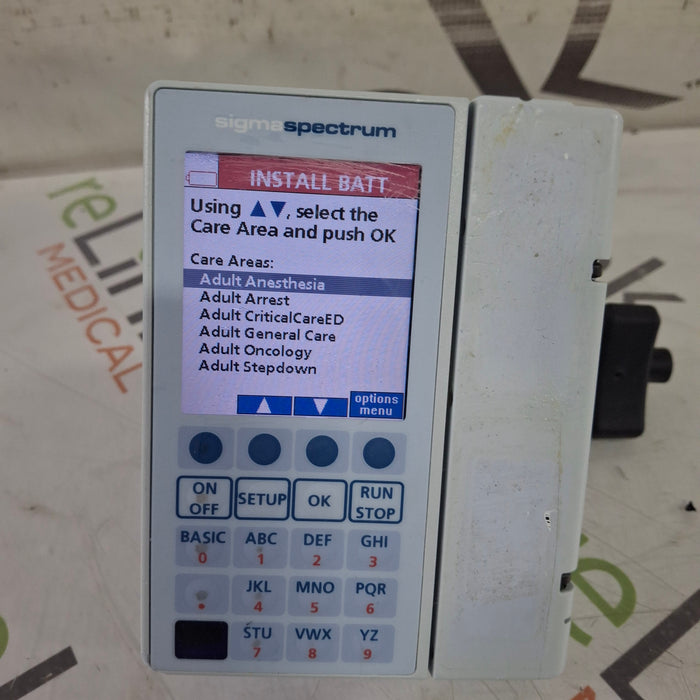 Baxter Sigma Spectrum 8.00.04 w/o Battery Infusion Pump