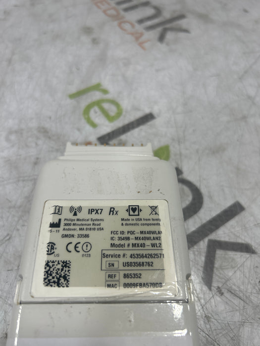 Philips Philips MX40 WLAN S01 865352 Telemetry Transmitter Patient Monitors reLink Medical