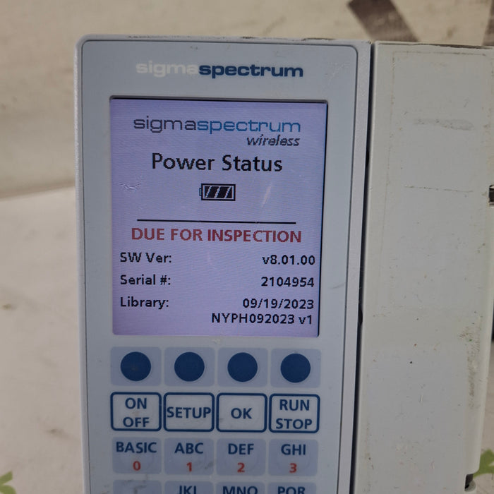Baxter Baxter Sigma Spectrum 8.01.00 w/o Battery Infusion Pump Infusion Pump reLink Medical