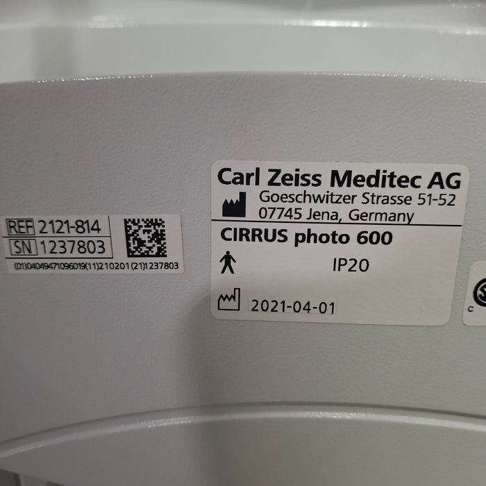 Carl Zeiss Carl Zeiss Cirrus Photo 600 Optical Coherence Technology Ophthalmology reLink Medical