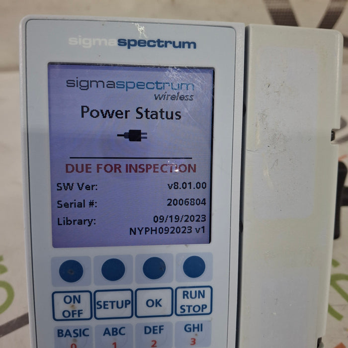 Baxter Baxter Sigma Spectrum 8.01.00 w/o Battery Infusion Pump Infusion Pump reLink Medical