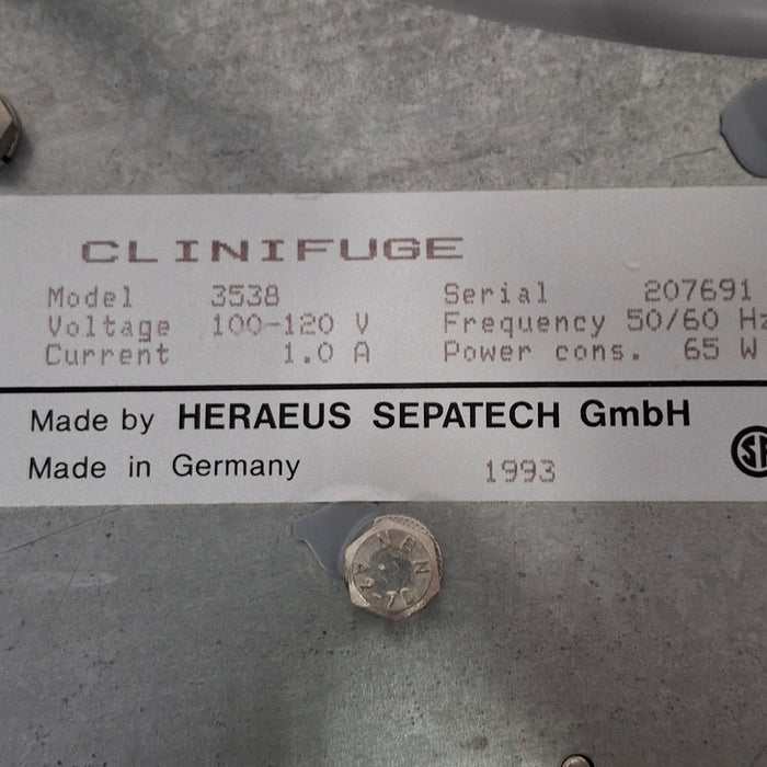 Thermo Scientific Thermo Scientific Heraeus Clinifuge Centrifuge Centrifuges reLink Medical