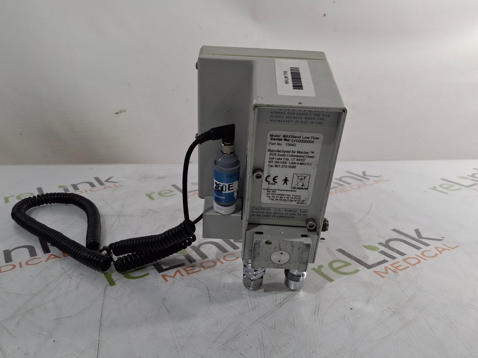Maxtec, Inc. Maxtec, Inc. MAXBlend Low Flow Air/Oxygen Blender Respiratory reLink Medical