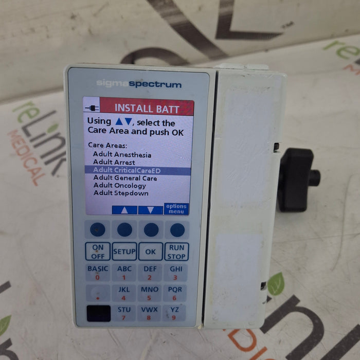 Baxter Sigma Spectrum 8.00.03 w/o Battery Infusion Pump