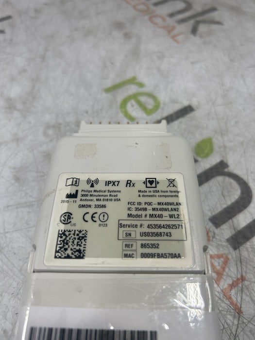 Philips Philips MX40 WLAN S01 865352 Telemetry Transmitter Patient Monitors reLink Medical