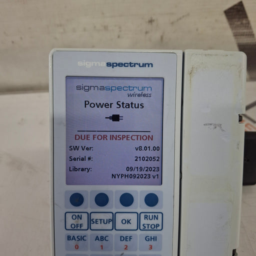 Baxter Baxter Sigma Spectrum 8.01.00 w/o Battery Infusion Pump Infusion Pump reLink Medical