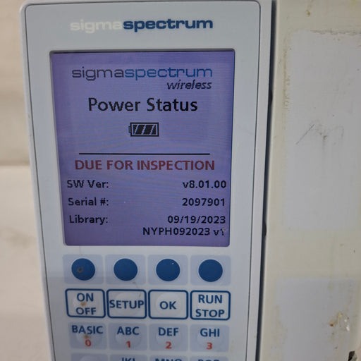 Baxter Baxter Sigma Spectrum 8.01.00 w/o Battery Infusion Pump Infusion Pump reLink Medical