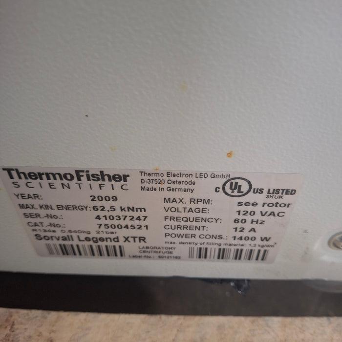 Thermo Scientific Thermo Scientific Sorvall Legend XTR Centrifuge Centrifuges reLink Medical