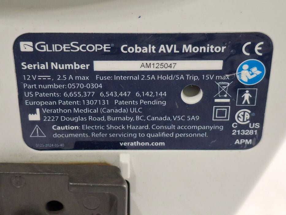 Verathon Medical, Inc Verathon Medical, Inc Glidescope Cobalt AVL Video Laryngoscope Surgical Equipment reLink Medical