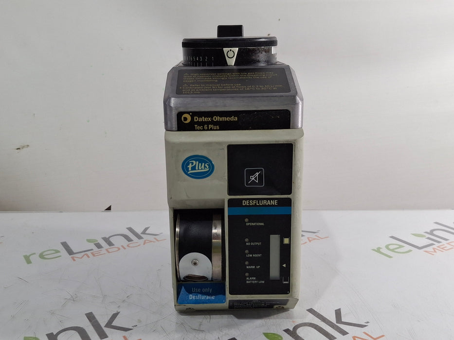 Datex-Ohmeda Tec 6 Plus Desflurane Vaporizer