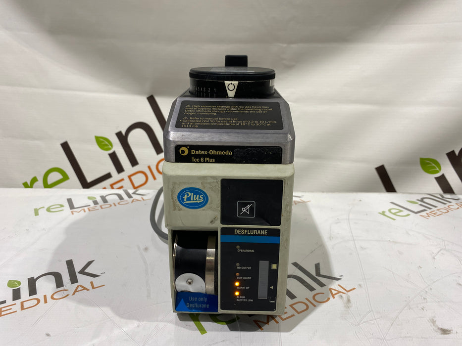 Datex-Ohmeda Tec 6 Plus Desflurane Vaporizer