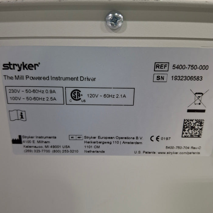 Stryker Stryker The Mill Powered Instrument Driver Surgical Equipment reLink Medical