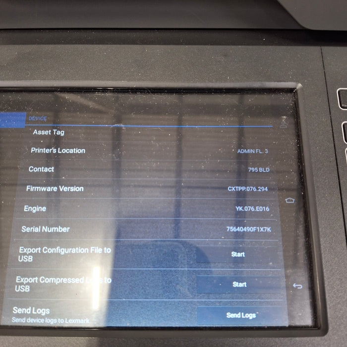 Lexmark CX825 Printer