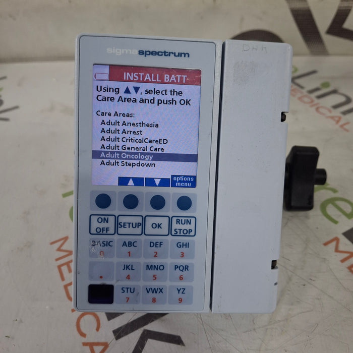 Baxter Sigma Spectrum 8.00.03 w/o Battery Infusion Pump