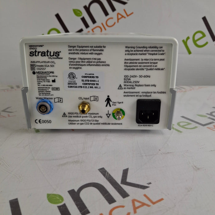 Medivators Medivators Endo Stratus EGA-501 Insufflator Rigid Endoscopy reLink Medical