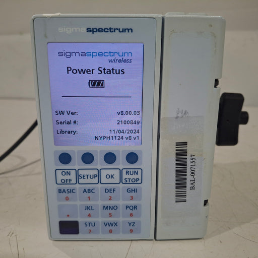 Baxter Baxter Sigma Spectrum 8.00.03 w/o Battery Infusion Pump Infusion Pump reLink Medical