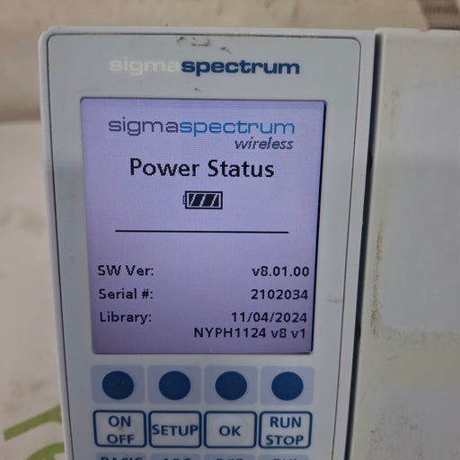 Baxter Baxter Sigma Spectrum 8.01.00 w/o Battery Infusion Pump Infusion Pump reLink Medical