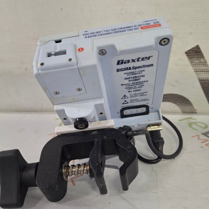 Baxter Baxter Sigma Spectrum 8.01.00 w/o Battery Infusion Pump Infusion Pump reLink Medical