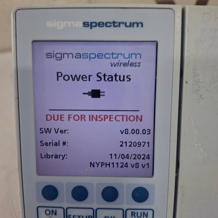 Baxter Sigma Spectrum 8.00.03 w/o Battery Infusion Pump