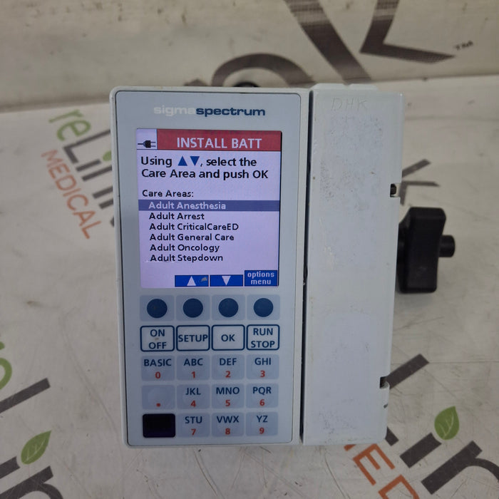 Baxter Sigma Spectrum 8.00.03 w/o Battery Infusion Pump