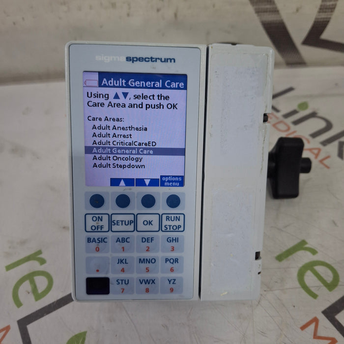 Baxter Sigma Spectrum 8.01.01 w/o Battery Infusion Pump