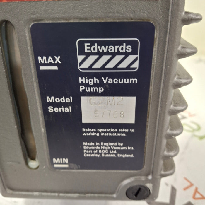 Edwards Vacuum Edwards Vacuum E2M2 Vacuum Pump Research Lab reLink Medical