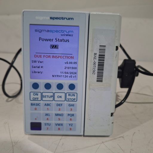 Baxter Baxter Sigma Spectrum 8.00.05 w/o Battery Infusion Pump Infusion Pump reLink Medical