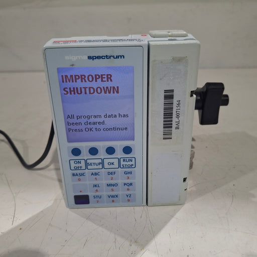 Baxter Baxter Sigma Spectrum 8.00.05 w/o Battery Infusion Pump Infusion Pump reLink Medical