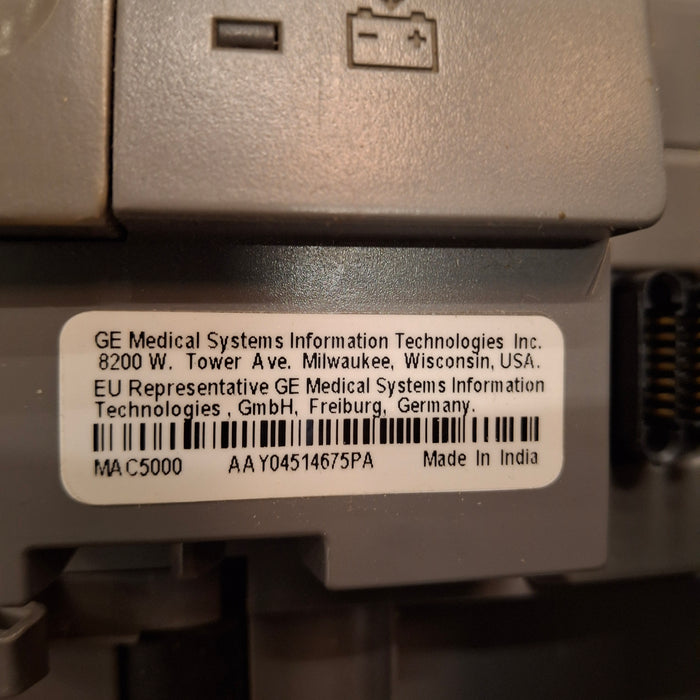 GE Healthcare GE Healthcare MAC 5000 ECG with CAM Module Cardiology reLink Medical