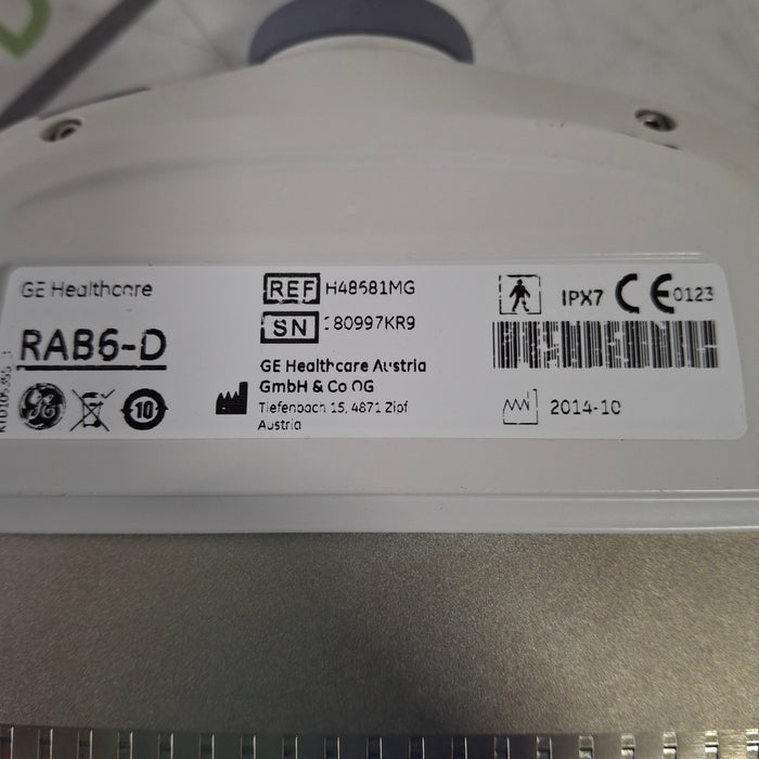 GE Healthcare RAB6-D Convex Transducer