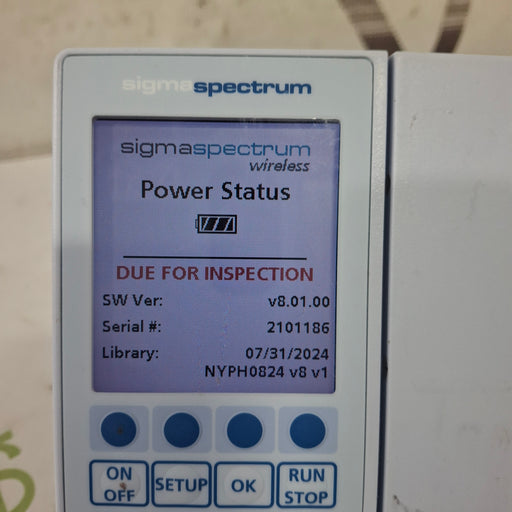 Baxter Baxter Sigma Spectrum 8.01.00 w/o Battery Infusion Pump Infusion Pump reLink Medical